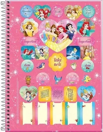 CADERNO 1X1 C.D. PRINCESAS 